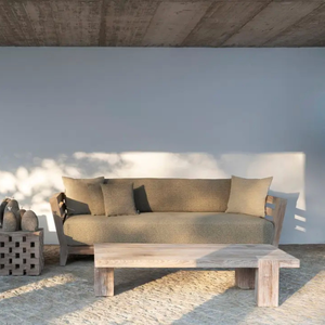 Conjunto de Mesa para Exterior Hecho de Madera de Teca Resistente, Muebles de Madera Maciza de Estilo Moderno para Terraza, Villa, Hotel y Comedor - Product Image 1
