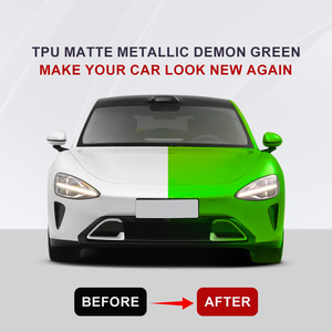<span class=keywords><strong>Film</strong></span> de protection de peinture TPU mat métallisé vert démon MOJIAXIN, rouleau auto-cicatrisant, protection UV, pour covering automobile - Product Image 4