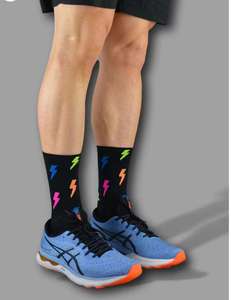 Chaussettes de sport mi-mollet absorbantes pour hommes et femmes avec logo personnalisable pour l'automne-hiver (logo positionné sur le dessous) - Product Image 2