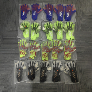 Gants de gardien de but de football, impression par sublimation, bleu, rouge, blanc, doigts entiers, antidérapants, respirants, séchage rapide, unisexe - Product Image 6