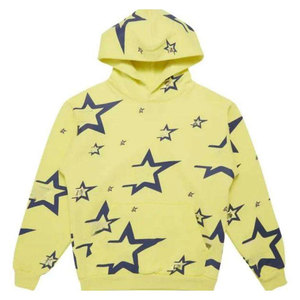 Sweat à capuche personnalisé en coton lavé, respirant, imprimé, tricoté épais, brodé, décontracté, pour homme - Product Image 6