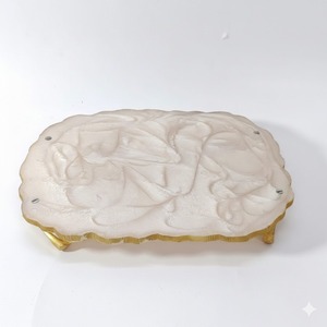 High Gloss Epoxy Resin Serving Storage Tray with Metal Handle Luxury Serving Platter Breakfast <b>Coffee</b> <b>Table</b> Organizer Home Decor - Product Image 4