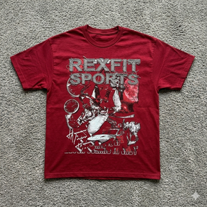 T-shirt pour homme REXFIT SPORTS Premium Acid Wash Noir Coupe ample Coton Streetwear Col rond Personnalisé OEM - Product Image 2