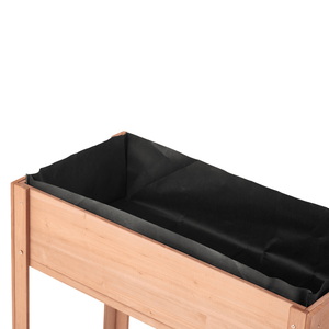 Jardinière surélevée en bois 40x20x31 pouces avec pieds pour la culture de plantes, fleurs, fruits et légumes d'extérieur - Product Image 5