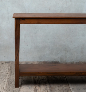 Mesa Consola de Madera Escultural Moderna con Base Orgánica Artística, Mesa de Entrada Contemporánea para Sala de Estar o Pasillo - Product Image 3