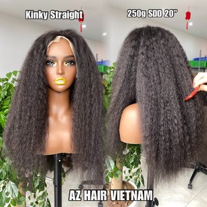 Perruques de cheveux humains HD Lace Frontal Kinky Straight de haute qualité pour femmes noires Prix de gros - Product Image 2