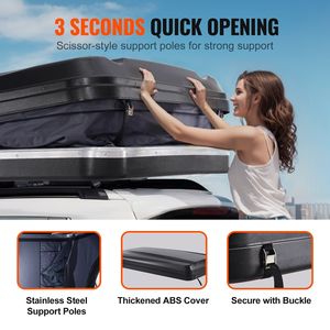 Tienda de Campaña de Techo Integrada de Carcasa Rígida Impermeable para 2-3 Personas, para Jeep, SUV, Camioneta, con Escalera Incluida - Product Image 4