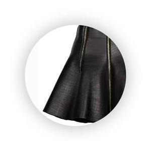 Nueva Falda de Cuero para Mujer, Estilo Vintage, Cintura Alta, Natural, Transpirable, Ecológica, Cómoda, Midi, Antiarrugas, de Secado Rápido - Product Image 4