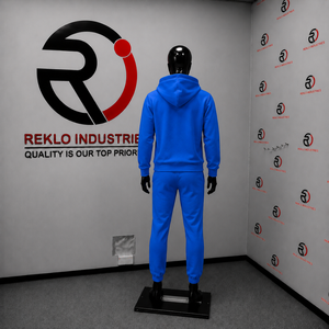 Survêtement bleu à capuche avec imprimé de personnage, tenue décontractée longue pour adultes, saison automne, 100 % coton, design respirant, en promotion - Product Image 4