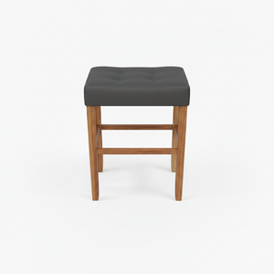Tabouret de bar moderne en cuir PU sans dossier, tabouret de comptoir rembourré pour cuisine - Product Image 1