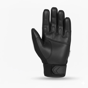 Gants en cuir à doigts entiers avec grip en silicone antidérapant pour le cyclisme, fermeture auto-agrippante pour hommes, été - Product Image 3