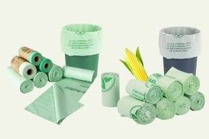ถุงขยะย่อยสลายได้แบบใช้แล้วทิ้ง ม้วน HDPE D2W พิมพ์ลายแบบ Pad Printing ปิดผนึกด้วยความร้อน สำหรับใช้ในครัวเรือน รุ่น TD 12 ยี่ห้อ Tien Plastic - Product Image 1
