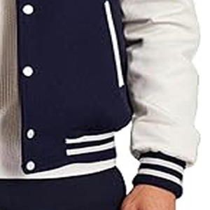 Customizable Varsity Jackets Embroidered Casual College Reversible Winter Zipper OEM Service - Product Image 3