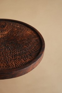 Acacia wood walnut Finish <b>Cake</b> <b>stand</b> - Product Image 3