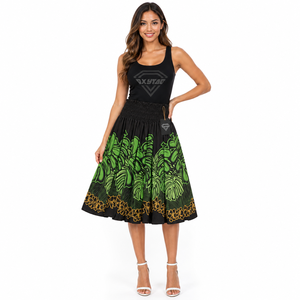 Falda Maxi Tropical Floral Hawaiana para Mujer, Ligera, Transpirable, Informal, para Vacaciones de Otoño, Precio al por Mayor - Product Image 1