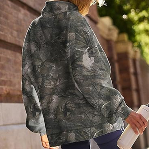 Front Logo Mockneck Fall Pullover Breathable Comfortable Pocket <b>Women's</b> Casual <b>Lightweight</b> Long Sleeve <b>Sweatshirt</b> - Product Image 4