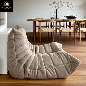 Muebles de Sala de Estar de Diseño Italiano Moderno y Lujoso, Sofá Combinado de Cuero para Sala de Estar de Villa, Conjunto Doble, Triple y Multipersona - Product Image 3