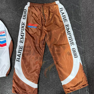 Pantalones de chándal de pana casuales para hombre, cortavientos, de cintura media, con bordado, de peso pesado, transpirables, de secado rápido, OEM - Product Image 1