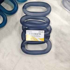 Cadena de Resina Acrílica Hecha a Mano, Estilo Retro, Colorida, Desmontable, de Eslabones Gruesos - Product Image 5