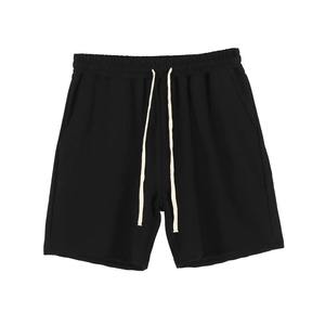 กางเกงขาสั้นผู้ชายเอวยางยืดปานกลาง ผ้าคอตตอน 100% แบบเรียบ รับสกรีนโลโก้ แฟชั่นสตรีทสไตล์ลำลอง แห้งเร็ว ขายส่ง - Product Image 3