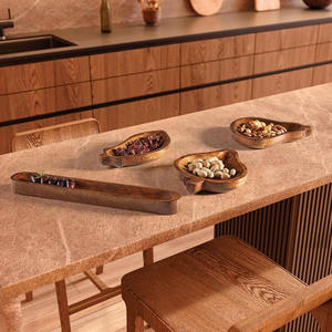 Bol en bois massif naturel de style américain, écologique, pour servir du riz, des pâtes, des soupes, des légumes, des fruits et des collations par AALIYAN IMPEX - Product Image 5