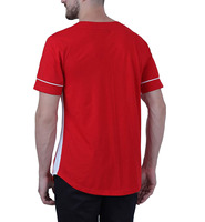 Kaos Pria Vintage Kasual Unisex Lengan Pendek O-Neck Gaya Streetwear Katun Cetak Jersey Baseball & Sepak Bola