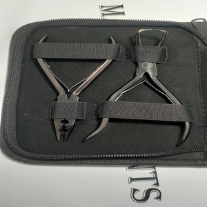Kits professionnels d'extensions capillaires avec pinces à extensions, ensembles d'outils en acier allemand pour extensions, perlage et pinces à boucles - Product Image 1