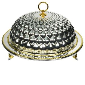 Support à gâteau de qualité durable avec finition nickelée et dôme en verre brillant pour servir des plats sucrés et des desserts - Product Image 5