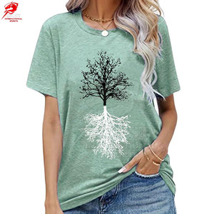 T-shirts décontractés imprimés à l'écran, en coton respirant, tissu doux, style moderne, streetwear, à porter au quotidien - Product Image 1