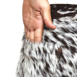 Pantalon en cuir de vachette naturel personnalisé, coupe régulière, haute qualité, streetwear, taille haute, style motard, pour hommes et femmes - Product Image 6