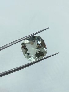 Natural Top Quality Green Amethyst Gemstone Loose Stone 10.00Carat 14MM <b>Cushion</b> Cut Green <b>Colour</b> For Jewelry Making - Product Image 3