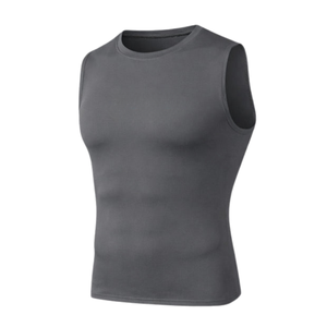 Men's Breathable Compression Shirt for Running Fitness-Quick Dry Spandex/Polyester Adult Athletic Workout <b>Top</b> - Product Image 3
