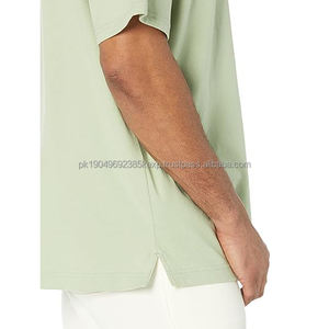 เสื้อยืดผู้ชายคอตตอน 100% ทรงโอเวอร์ไซส์ ไหล่ตก สไตล์สตรีทแวร์ ไซส์พลัส สำหรับขายส่งแบบ OEM - Product Image 3