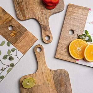 Tabla de Cortar de Madera de Mango con Estampado Floral Sostenible, Acabado Esmaltado, Ecológica, 2 cm de Grosor, Apta para Lavavajillas, para Cortar Pizza y Alimentos - Product Image 4