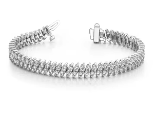 กำไลเทนนิสทองคำขาว 14K |   เพชรธรรมชาติทรงบริลเลียนต์คัท น้ำหนักรวม 1.60 กะรัต |   เครื่องประดับหรูหราสำหรับผู้หญิงขนาด 7 นิ้ว |   ของขวัญสุดหรูสำหรับผู้หญิง - Product Image 3