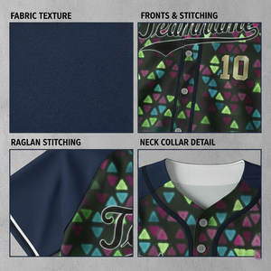 Camisetas de Béisbol con Impresión Personalizada, Uniforme de Béisbol Juvenil Sublimado, Jersey de Béisbol Masculino para Club o Equipo, Top con Tela Tackle Twill - Product Image 3