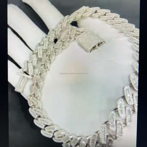 Luxury <b>Men</b> Women Hip Hop Iced Fine Jewelry 2MM 3MM 4MM 5MM Lab <b>Diamond</b> Filled S925 Silver Vvs Moissanite Brilliant Cut <b>Necklace</b> - Product Image 3