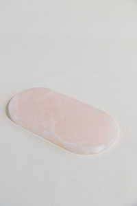 Bandeja Ovalada de Ónix Rosa, Bandeja Decorativa de Piedra Natural de Lujo para Cómoda, Tocador, Decoración del Hogar, 300 mm x 150 mm - Product Image 3