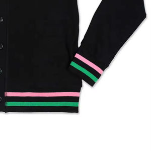 Suéter Cárdigan Personalizado para Hombre, 100% Lana Merino, Cuello en V, Manga Larga, Tejido Liso, con Botones, Cierre de un Solo Pecho - Product Image 2