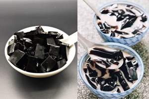 Poudre de gelée d'herbe noire naturelle vietnamienne de haute qualité, ingrédient premium pour pouding, feuilles d'herbe gelifiée séchées - Product Image 2