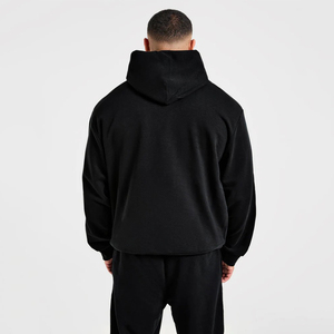 Conjunto de Sudadera con Capucha y Pantalones de Chándal para Hombre, Diseño Personalizado con Logotipo, Venta al por Mayor de Alta Demanda, Oversize, con Bolsillos, Hombros Caídos y Puños Acanalados - Product Image 2