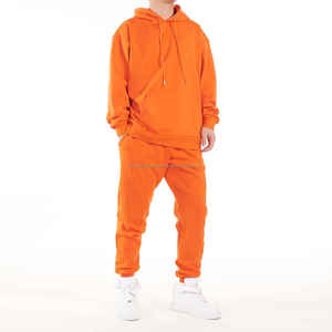 High Quality XXL Custom Solid Autumn Winter Men's 2-Piece <b>Set</b> Breathable 100% Cotton <b>Joggers</b> Hoodies Printed Logo <b>Plus</b> <b>Size</b> - Product Image 1