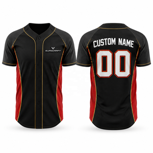 Camiseta de Béisbol Personalizada con Rayas Blancas, Manga Corta, Cierre de Botones, Absorbe la Humedad, Unisex para Adultos - Product Image 3