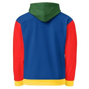 Rainbow Color Block Hoodie, <b>Vintage</b> Hoodie, Colorful <b>Sweater</b>, Gift For Him - Product Image 2