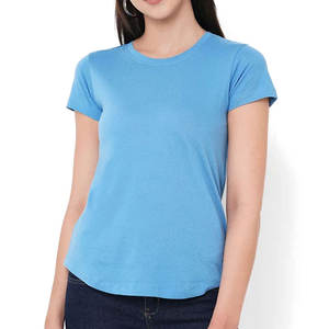 Camisetas de Mujer de Último Diseño de Fabricante Pakistaní, Estilo Cuello Redondo, Ropa Casual, Logotipo Impreso, Camisetas Ligeras para Mujer - Product Image 1