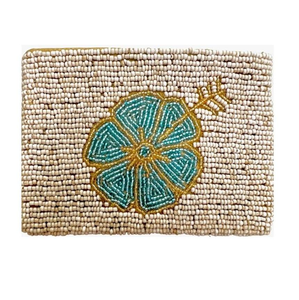Porte-monnaie perlé fait main, petit portefeuille pour femme, pochette ethnique pour pièces de monnaie, cartes et espèces, prix export - Product Image 6