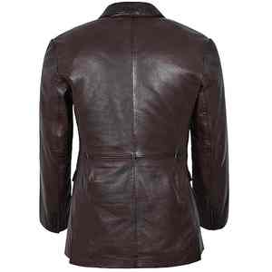 Chaquetas de Cuero para Hombre, Abrigos Cómodos e Informales para Invierno, Chaquetas de Cuero Genuino de Piel de Vaca para Fiestas y Uso Diario - Product Image 5