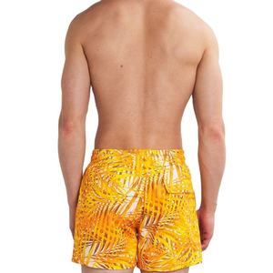Nouveau design short de bain homme en polyester extensible écologique à séchage rapide, personnalisable, imprimé, été, coupe ample, couleur unie - Product Image 3