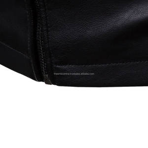 Veste en cuir de haute qualité logo personnalisé à la mode à prix de vente entier vêtements coupe-vent veste en cuir robuste pour hommes - Product Image 4