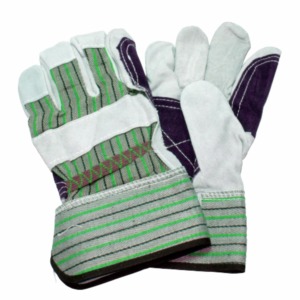 Guantes de Trabajo sin Dedos de Algodón Antideslizantes para Exteriores Unisex para Todas las Estaciones Diseño a Rayas Verde Blanco Rojo Gris - Product Image 2